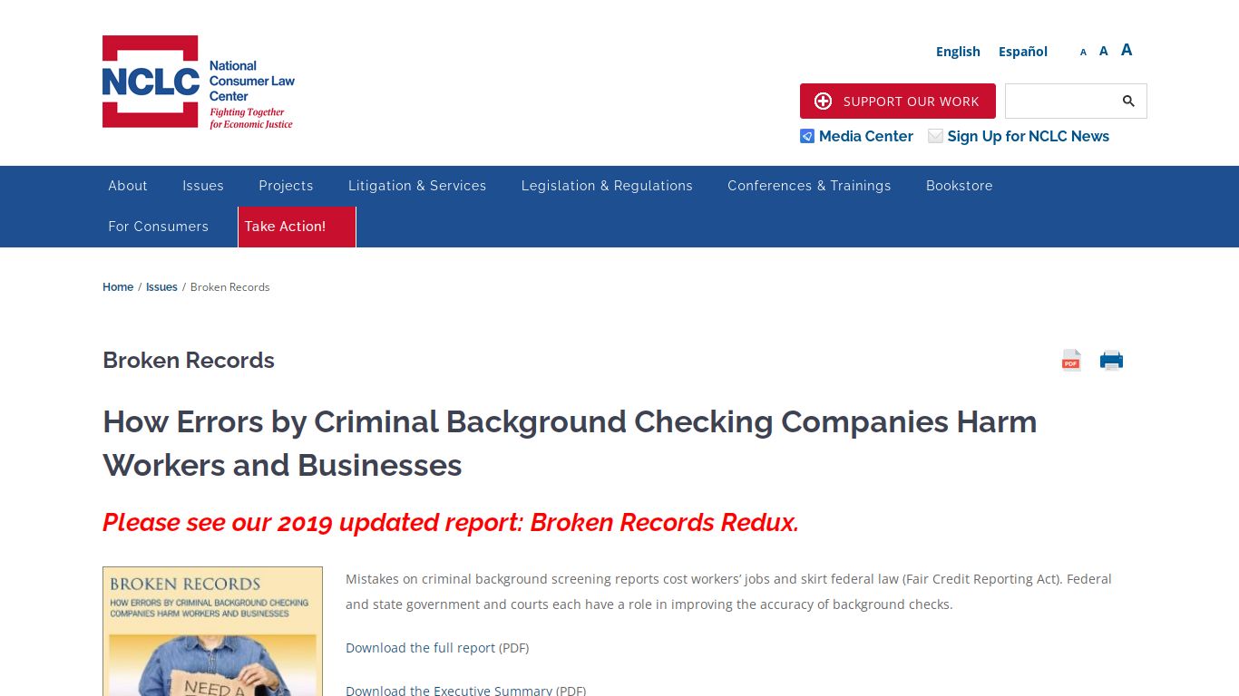 Broken Records - National Consumer Law Center